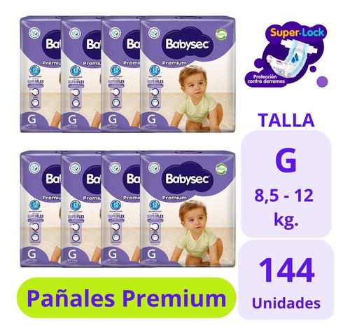 Babysec Premium Talla G 8x18uds