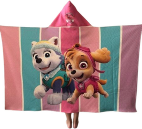 Paw Patrol Rosa - Manta Con Capucha 