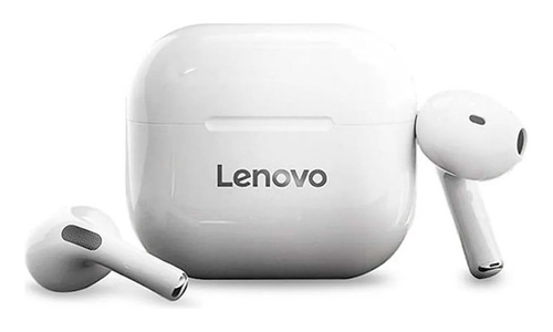 Fone De Ouvido In-ear Bluetooth Lp40 Pro Lenovo Branco
