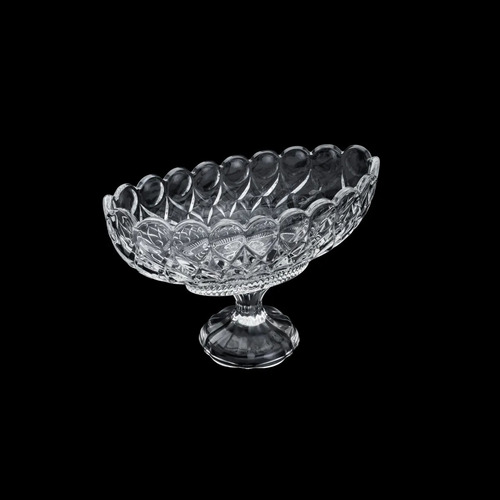 Fruteira Cozinha De Mesa Cristal Com Pé Centro De Mesa 29cm