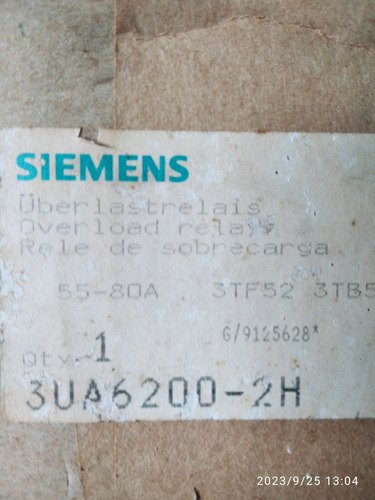 Rele Termico Siemens De Sobrecarga 55-80 Amp