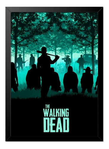 Imagem 1 de 1 de Quadro Poster The Walking Dead Negan 33x23cm