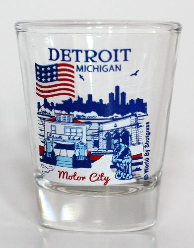 Vaso Chupito Coleccion Michigan Great American Citie