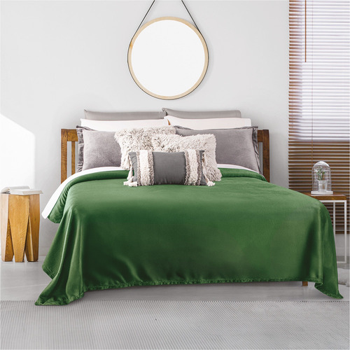 Cobertor Ultrasuave King Size Xl/qs Verde Concord