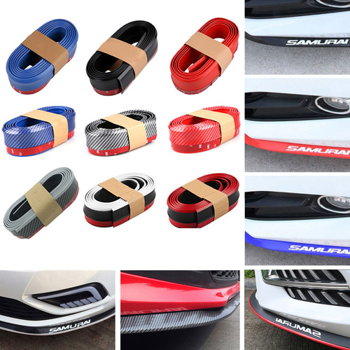 Lip Universal Spoiler Flexible Samurai 2.5m Seat Mazda Vw Negro - Blanco
