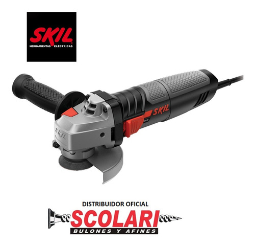Imagen 3 de 8 de Amoladora Angular Skil 9004jr Negra 115mm 830w 220v 11000rpm
