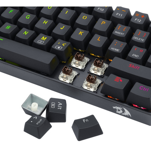 Imagen 4 de 5 de Outlet Teclado Redragon K630 Dragonborn Black Sw Brown (es)