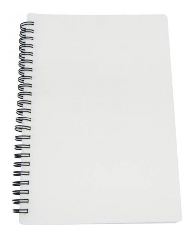 Cuaderno Caratula Plastica 80 Hojas Blancas Escolar X 2 Unid