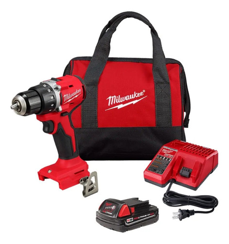 Taladro Atornillador 1/2 M18 Compacto Milwaukee Kit 3601-21p (Reacondicionado)