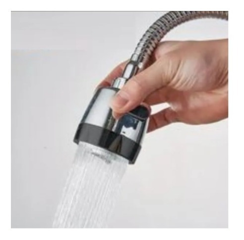 Imagen 4 de 7 de Griferia Cocina Canilla Monocomando Lluvia Chorro Flexible