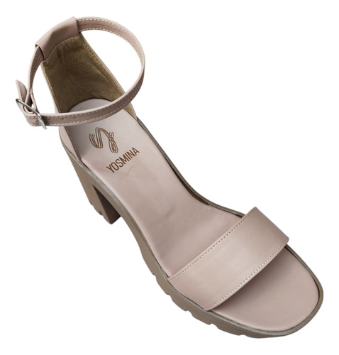 Sandalias Plataforma Tacón Alto 2 En 1 Pulsera Y Gladiador