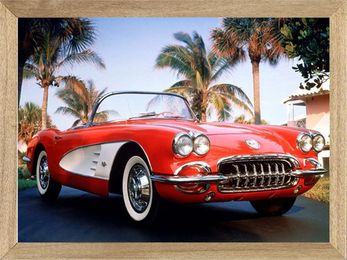 Corvette  1959 , Cuadro, Auto, Publicidad, Poster       P284