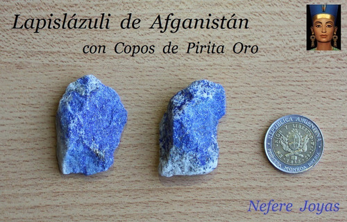 Lapislázuli De Afganistán Con Pirita Oro En Bruto - 4,0 Cms