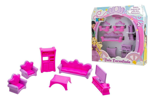 Sala Encantada De Brinquedo Das Princesas 7 Peças