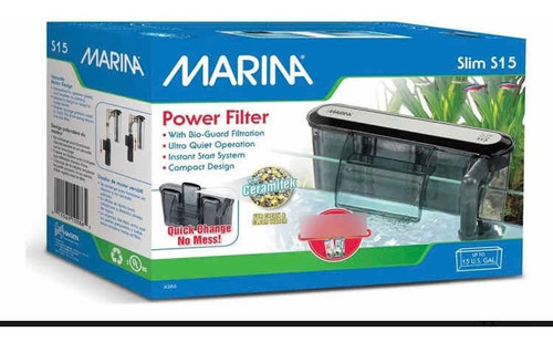 Filtro Cascada Exterior Acuario Pecera Marina Slim S15 56ltr 220V