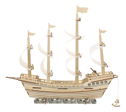 Rompecabezas Modelo De Barco, Mxmgy-001, 1pza, 78 Partes, 39