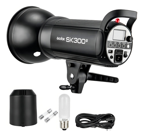 Flash Tocha Estúdio Godox Sk300 Ii 220v + Rádio + Panela