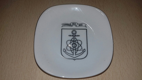 Antiguo Cenicero Electronica Ara Naval Porcelana Verbano