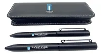 Comprar 2 Boligrafos Racing Club En Estuche Ecocuero Personalizado