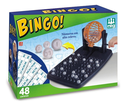 Jogo Bingo Com 48 Cartelas, Nig Brinquedos