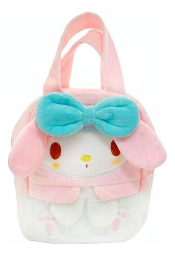 Bolso My Melody Bolsa Mano Peluche Sanrio Cartera Manijas