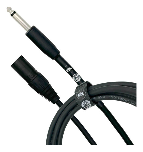 Cabo P10 Mono Para Xlr Macho 3 Metros Profissional