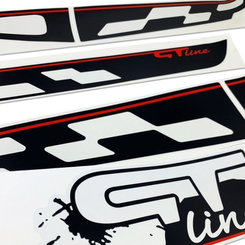Kit Faixa Sandero Gt Line 2011 Adesivo Lateral Traseiro Capô