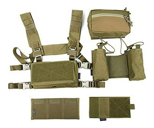 Chalecos - Tmc3115 Tactical Combat Ligero Modular Pecho Rig 