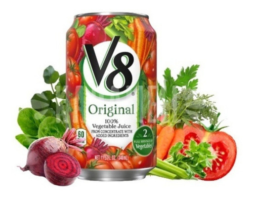 Imagem 4 de 5 de 24x Suco De Vegetais Original V8 340ml