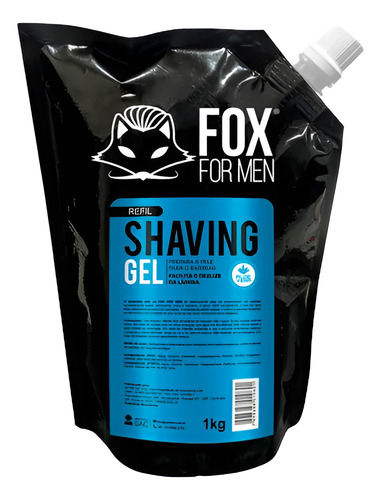 Refil Shaving Gel 1k Fox For Men 2 Unidades Menthol