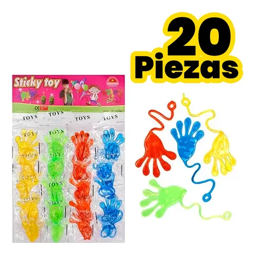 RosyFate 30 Piezas Mini Manos Pegajosas Niños, Manos Pegajosas Juguete,  Manos Locas Pegajosas, Relleno Piñatas de Cumpleaños Infantil, Regalitos