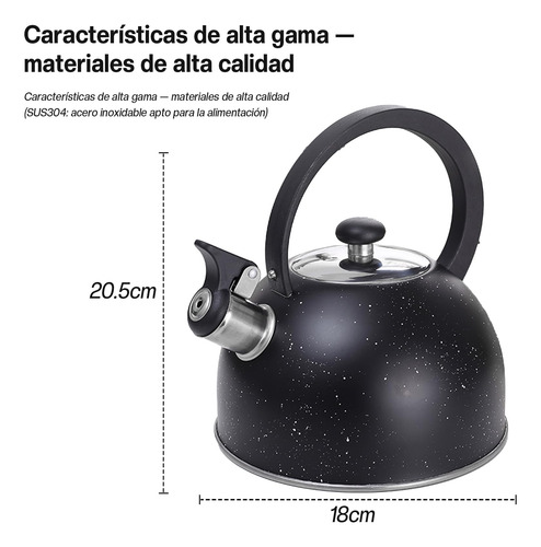Tetera Con Silbido - 2.5 L Hervidor Silbante De Té-tetera