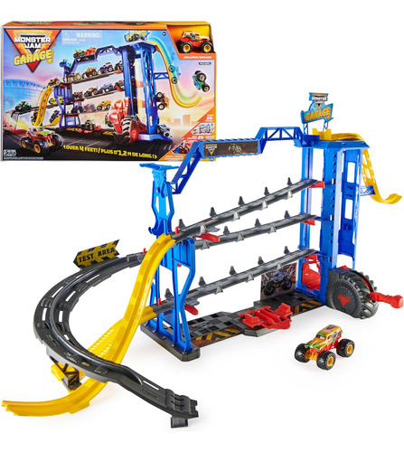 Juego De Garaje Monster Jam Y Almacenaje Con Gra...