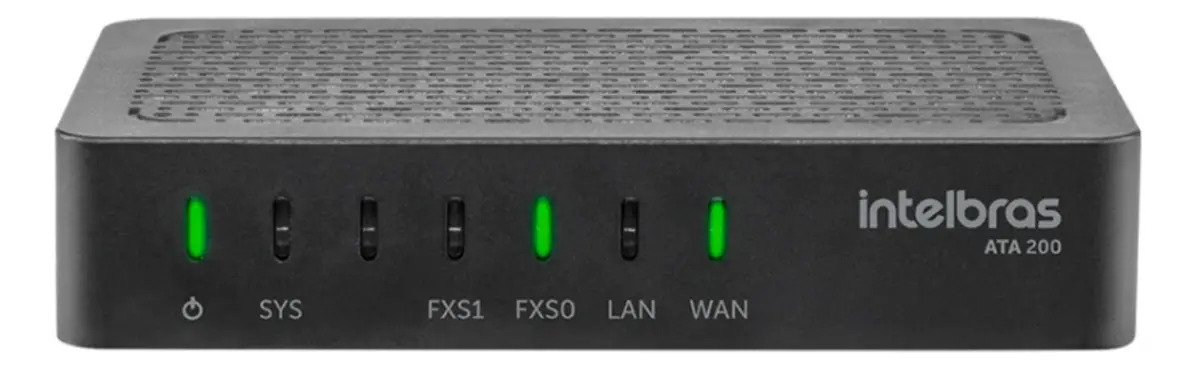 Adaptador Ip Ata 200 Telefones Voip Identificaçao Intelbras
