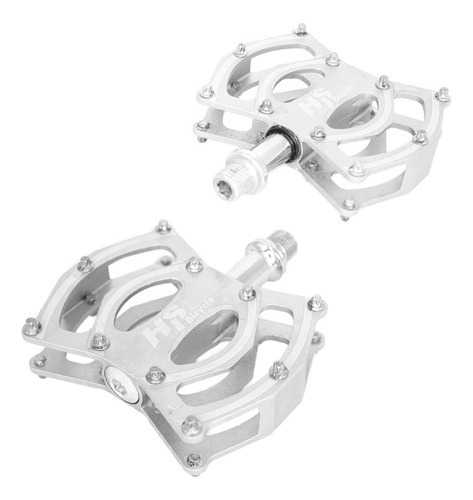 Pedales Para Bicicleta Bmx 1/2 Aluminio Plata Alnc-331 Hs