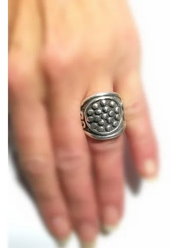 Anillos de plata inflada grande clearance