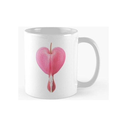 Taza Flor De Corazón Sangrante Realista, Flor Rosa Calidad P