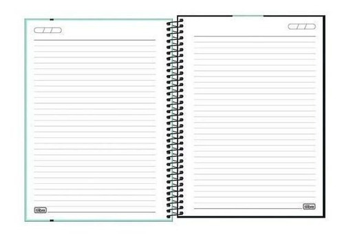 Caderno Neon Azul Turquesa 10 Matérias 160 Folhas - Tilibra