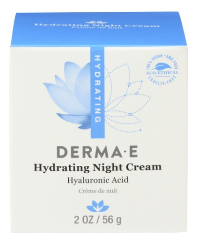 Crema De Noche Derma E Con Ácido Hialurónico Intensivo Rehid