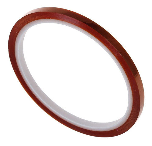 5 Unidades Cinta Kapton Termica Sublimacion Tape 5 Mm 33 Mts