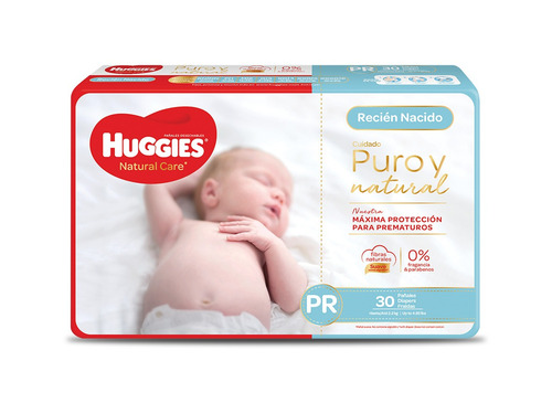 Pañales Huggies Natural Care PREM