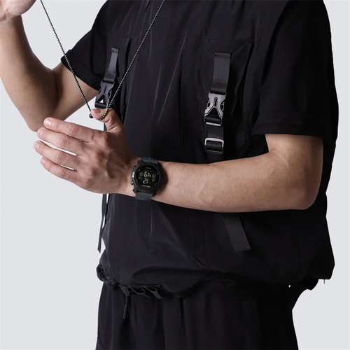 Reloj Electrónico Naviforce De 50 M Con Correa De Silicona D