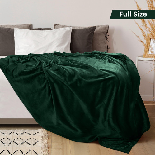 Manta Polar Blanket Utopia, Tamaño Completo, Color Verde Bos