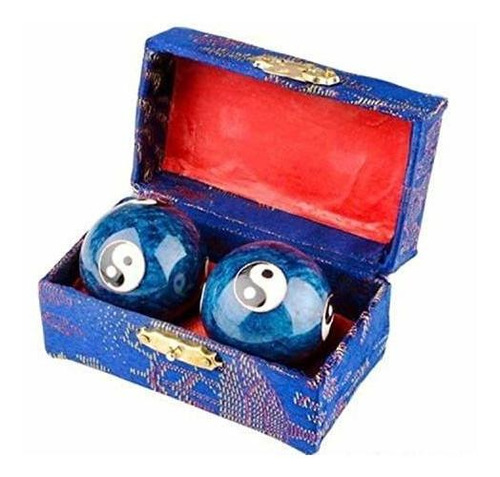 Xmhf Cloisonne Yin-yang Meditación China Baoding Pelota De E