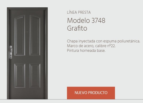 Puerta Doble Chapa Inyectada Der Oblak 080 X 200 Mod. 3748g