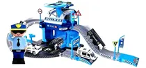 Comprar Estacion De Policia Grande 40pzs Con Muñeco Helicoptero Auto Color Azul