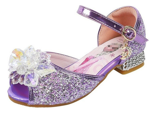 Sandalias De Princesa Elsa For Niña Con Punta Rocío Verano