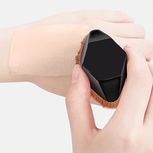 Brochas De Maquillaje, Flat Top Kabuki Hexagon Foundation Br