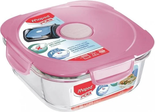 Contenedor Porta Alimentos Maped Vidrio 1,2lts Made France