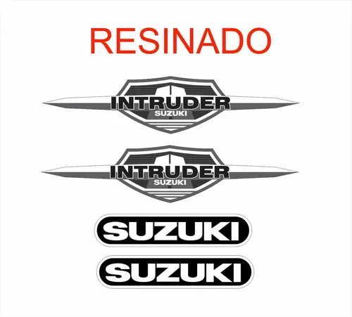 Kit Adesivo Suzuki Intruder 125 Preto Resinado 2012/2016 - Sportinox  Adesivos Automotivos